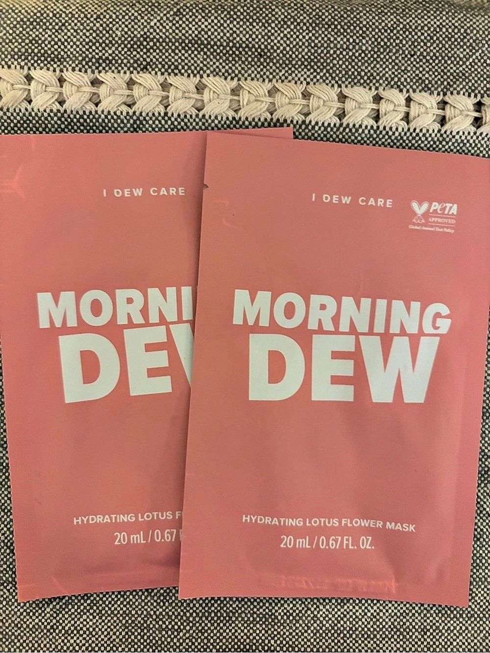 I Dew Care Morning Dew Hydrating Lotus Flower Mask Hydrating Sheet Masks Pink